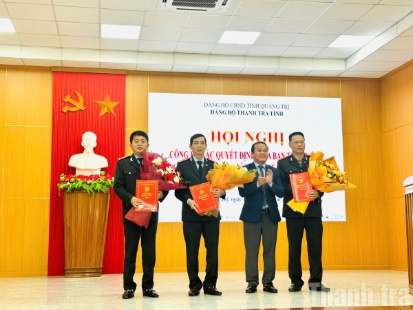 Đảng ủy Thanh tra tỉnh Quảng Trị kiện toàn các chức danh chủ chốt nhiệm kỳ 2025-2030